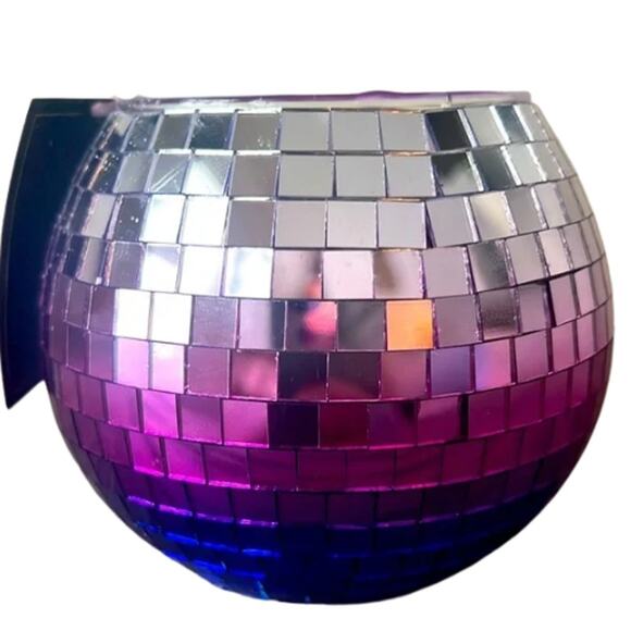 Christian Siriano Pink Ombre' Disco Ball Soy Candle 2 wick "Hocus Pocus" NWT - Picture 1 of 3